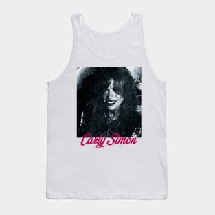 Vintage Carly Simon // 80s Style Tank Top